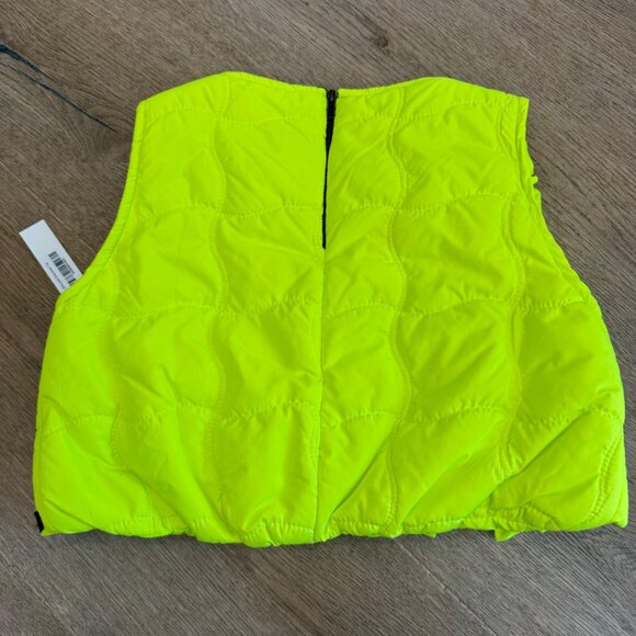 Neon Quilted Sleeveless Ruffled Crop Top 8Y-9Y For Kids By The Creative Factory - Picture 4 of 6